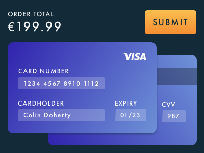 Payment Card credit card daily ui day one payment