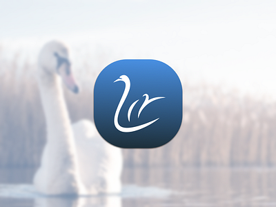 Daily UI; App Icon; Lir. app icon children of lir daily ui irish mythology mythology swan swans