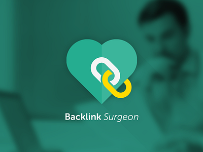 Backlink Surgeon brand branding flat flat design icon logo