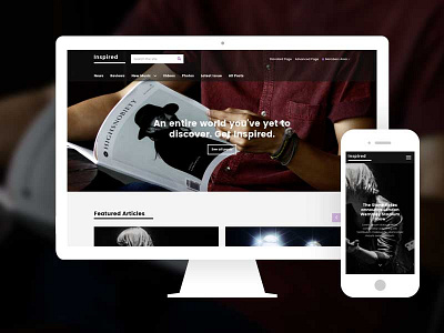 Inspired blog blogging bold cms design modern theme themes ui umbraco webdesign website