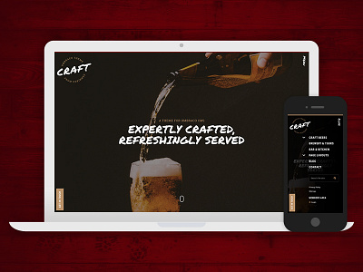 Craft beer cms craft design drinks theme umbraco webdesign