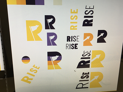Rise - branding in progress brand charity icon identity logo non profit rise