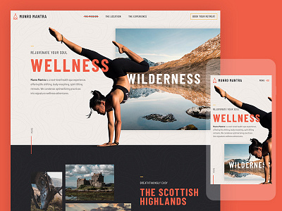 Munro Mantra health health spa responsive spa website yoga