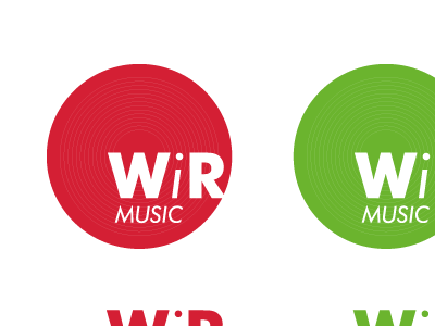 When in Rome Music brand identity logo music wip