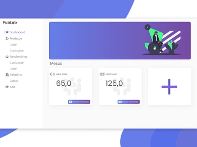 PubLab - Gerenciador de bares design illustration typography ui ux web website