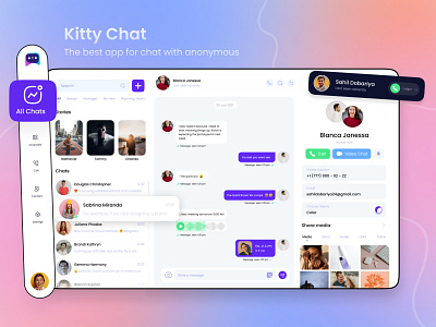 Kitty Chat | Messenger App Dashboard