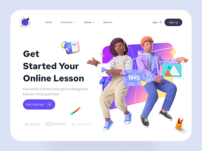 Online Educational Landing Page Template