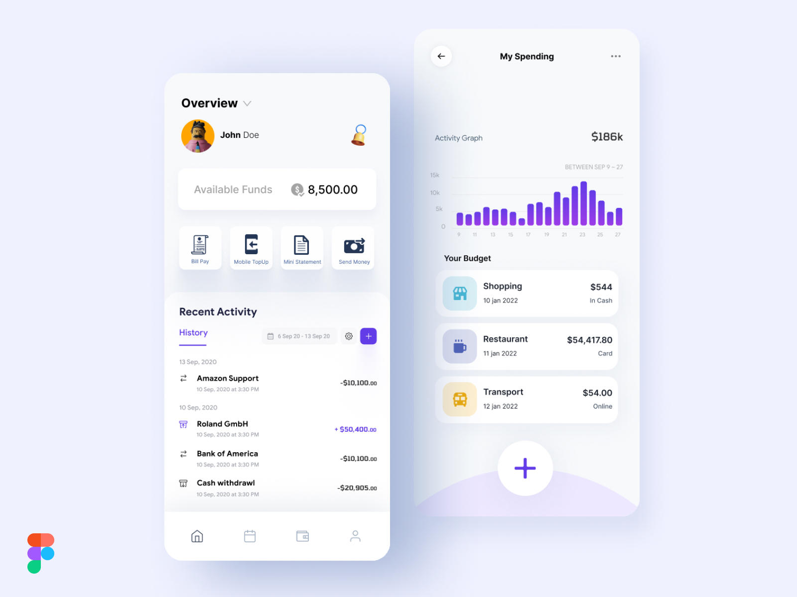 Banking App Ui Design by Nibir Saha on Dribbble