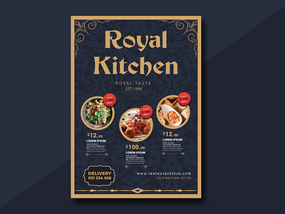 Food Menu Flyer brochure design design flyer design food menu illustration minimal typography vector web