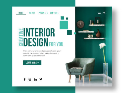 Interior web Ui design