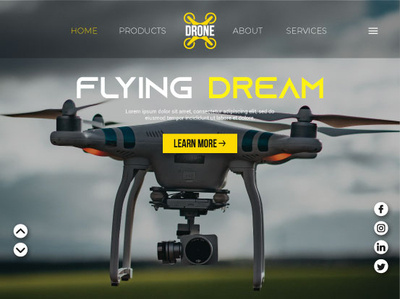 Drone web Ui design