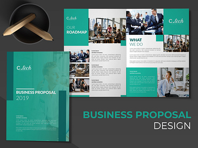 Business Proposal Design branding brochure design business corporate flyer design illustration proposal proposal template