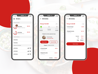 Order Flow Screens For Restaurant Food Delivery App food app food delivery app mobile app uiuxdesign