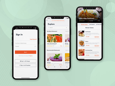 Food Delivery App Ui Kit food delivery app mobile app ui design uiux uiuxdesign