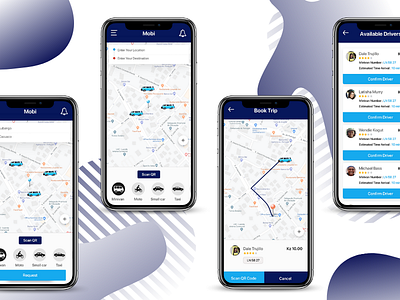 Multi-Transportation App android app branding app concept app design appicon icon on demand on demand service transit app transportation app ui uiux