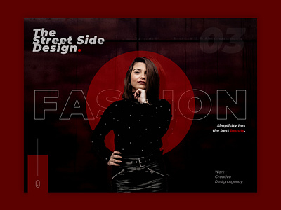 Fashion branding design flat typography ui ux web website website design