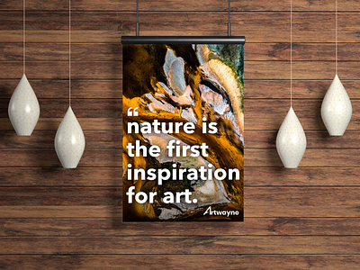 Nature branding design illustration typography vector