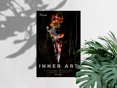Inner Art branding design flat poster poster design vector