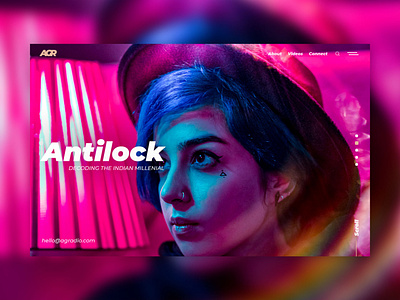 Antilock branding design flat typography ui ux web website website design