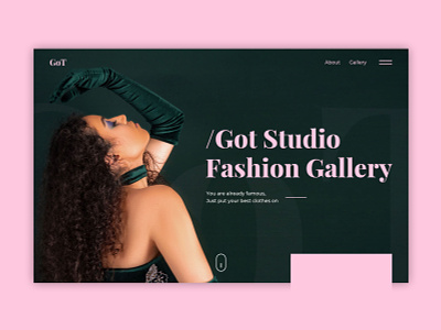 GOT branding design flat typography ui ux web website website design