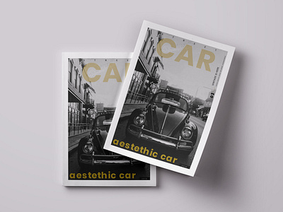 Aestethic Car branding design illustration magazine magazine cover magazine design typography vector
