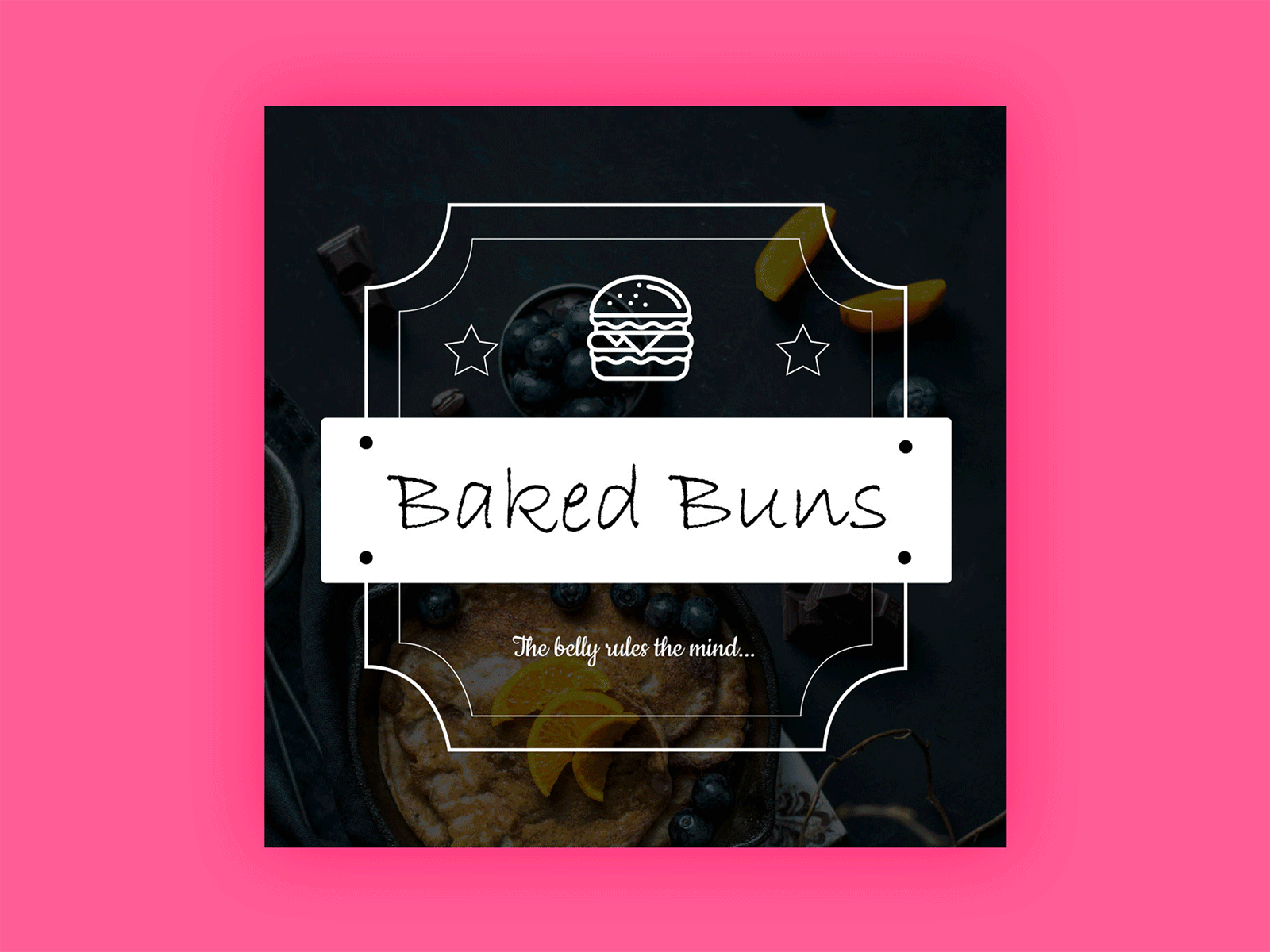 Baked Buns branding design flat typography ui ux vector web website website design