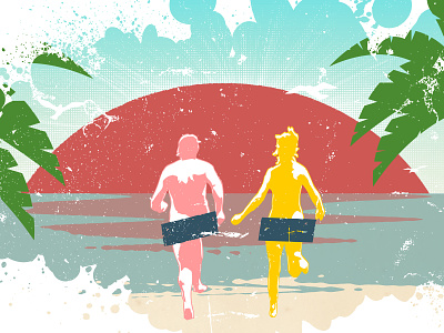 Summer Dip digital illustration photoshop