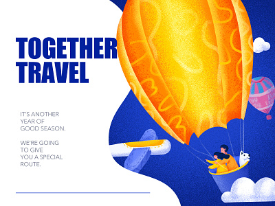 Travel together illustration web