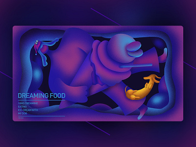 dreaming food illustration