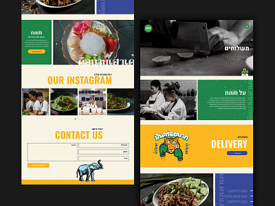 Nam restaurant asian food colorful design food landing page restaurant ui user interface ux ui web design website