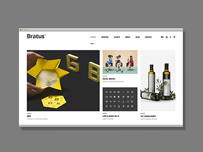 Bratus Website branding bratus layout web minimal responsive vietnam web design