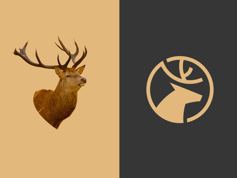 Dia Holdings deer invesment animal logo concept financial vietnam ho chi minh symbol icon brand mark logo designer