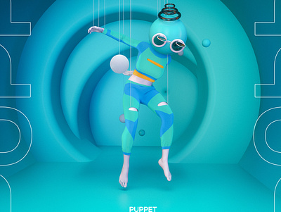 Puppet 3d art creative design