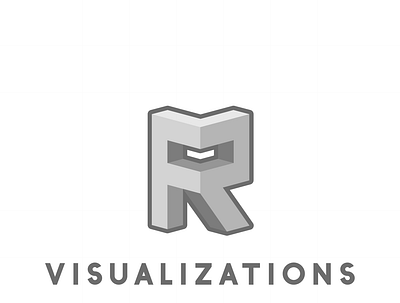 30 days logo challenge 7 - R Visualizations 30dayslogochallenge design flat illustrator logo logochallenge logoconcept logocore vector