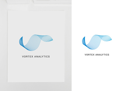 30 days logo challenge 11: Vortex Analytics 30dayslogochallenge branding design flat illustrator logo logochallenge logoconcept logocore vector