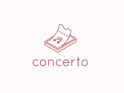 30 days logo challenge 25 - Concerto 30dayslogochallenge concerto dailylogochallenge illustrator logo logochallenge logoconcept logocore logodesign music app