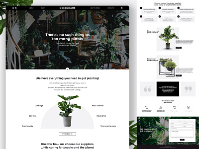 Greenhaus - landing page exploration