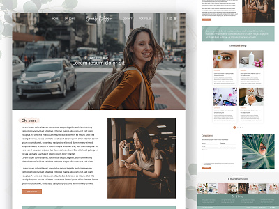 Beauty Blog Homepage