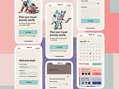 Musicophiles- Scheduler App design