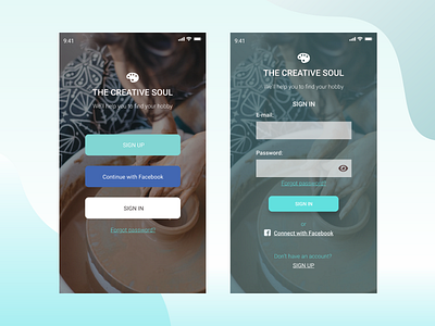 Sign Up form dailyui001 hobby hobby app mobile mobile app mobile app design mobile ui newbie sign in sign up sign up form signup simple