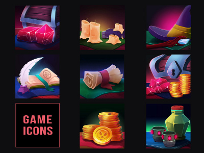 Icons for Magic Game