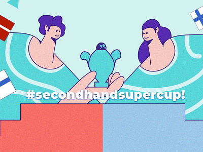 #Secondhandsupercup! denmark finland illustration marketing supercup