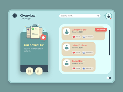 Medical Dashboard app dashboard design flat ui ux vector web