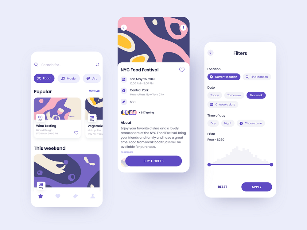 Event Discovery App By Victoria Shponka For Ugem On Dribbble