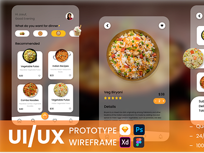 Restaurant online ordering system - Mobile App UI Design by Kishan ...