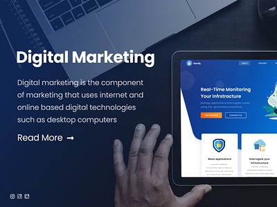 Digital Marketing Banner banner design branding digital marketing figma graphic design illustration motion graphics social post design ui ui design vector