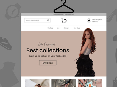 Fashion Website Design branding design figma graphic design website