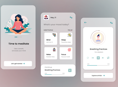 Application Design app design application figma graphic design ui