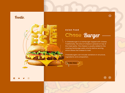 Food Blog Website Design design figma graphic design illustration vector