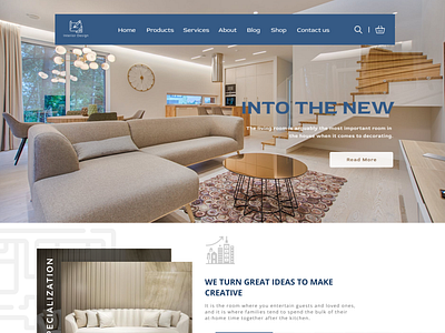 Interior Website Design Idea